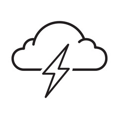 Cloud Weather Icon Vector Illustration Flat Design