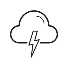 Cloud Weather Icon Vector Illustration Flat Design