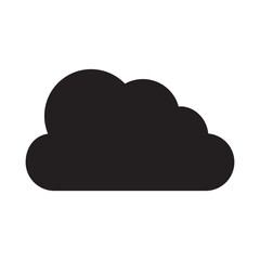 Cloud Weather Icon Vector Illustration Flat Design