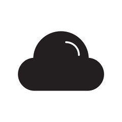 Cloud Weather Icon Vector Illustration Flat Design