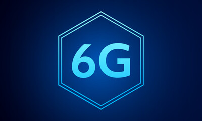 concept of technology 6G mobile network , New generation telecommunication , high-speed mobile Internet,	
