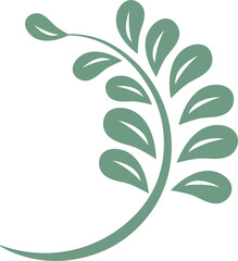 Traditional Chinese retro decoration pattern botanic garden plant leaf