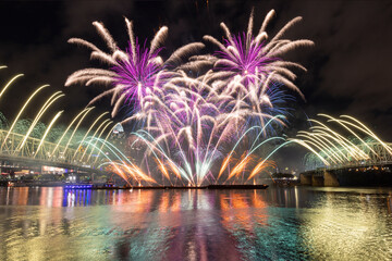 The 2022 Western & Southern/WEBN Fireworks displayed an explosive and dynamically colorful display as photographed from across the river.