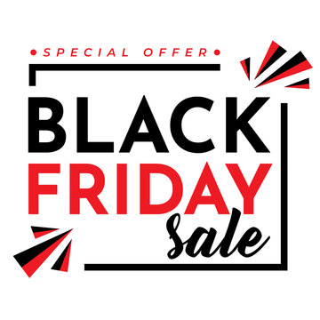 Special offer Black Friday sale design background image
