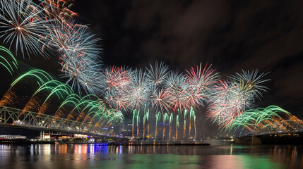 The 2022 Western & Southern/WEBN Fireworks displayed an explosive and dynamically colorful display as photographed from across the river.