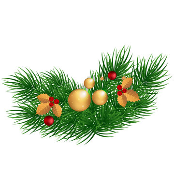 Christmas mistletoe ornaments background image