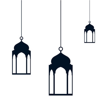 Lantern islamic and ramadan Elements background image