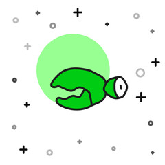 Filled outline Lobster or crab claw icon isolated on white background. Vector