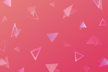 背景素材_三角_赤