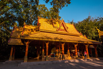 South-east Asia style buildings in Sipsongpanna Yunnan China