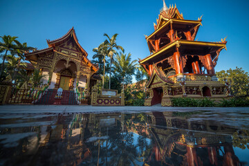 South-east Asia style buildings in Sipsongpanna Yunnan China