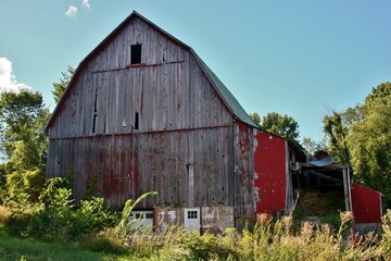 Ancienne grange au Canada.
