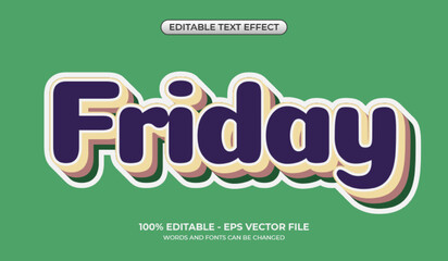 Vintage retro text effect. Editable classic text effect. Simple and minimalist style