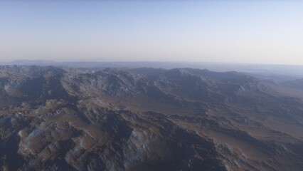 Deserted alien planet
