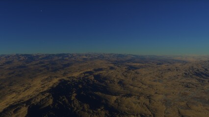 Deserted alien planet
