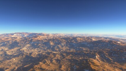 Deserted alien planet
