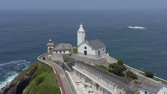 Luarca coastal cemetery Asturias Spain