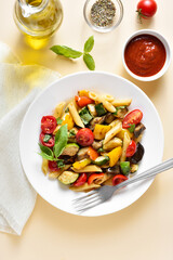 Ratatouille pasta salad