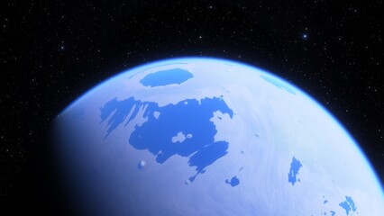 Planets and galaxy, science fiction wallpaper. Beauty of deep space. Billions of galaxy in the universe Cosmic art background 3d render
