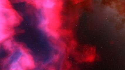 Deep space nebula with stars. Bright and vibrant Multicolor Starfield Infinite space outer space background with nebulas and stars. Star clusters, nebula outer space background 3d render
