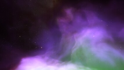 bright nebula, nebula in space, majestic red-purple nebula, beautiful space background 3D render
