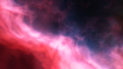 bright nebula, nebula in space, majestic red-purple nebula, beautiful space background 3D render
