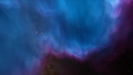 bright nebula, nebula in space, majestic red-purple nebula, beautiful space background 3D render
