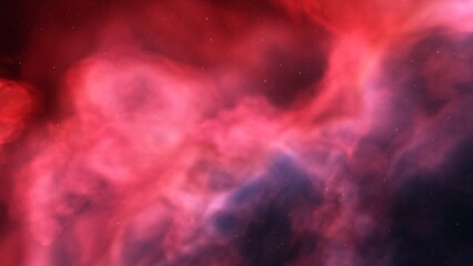 Cosmic background with a blue purple nebula and stars

