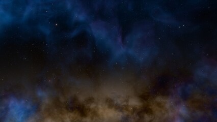 Space nebula, for use with projects on science, research, and education. Illustration
