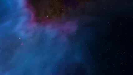 Space of night sky with cloud and stars
