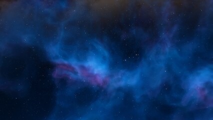 Space of night sky with cloud and stars
