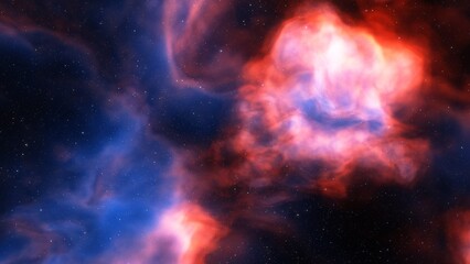Space of night sky with cloud and stars
