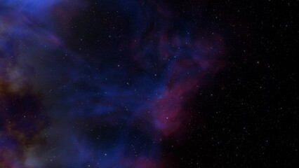 red-violet nebula in outer space, horsehead nebula, unusual colorful nebula in a distant galaxy, red nebula 3d render
