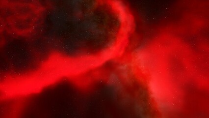 red-violet nebula in outer space, horsehead nebula, unusual colorful nebula in a distant galaxy, red nebula 3d render
