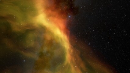 red-violet nebula in outer space, horsehead nebula, unusual colorful nebula in a distant galaxy, red nebula 3d render
