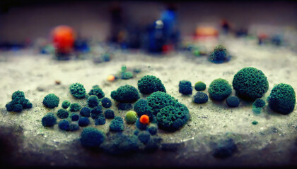 Microscopic life , ecosystem macro view