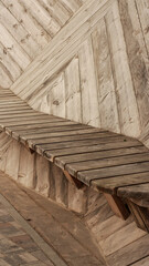 wooden bench in the park