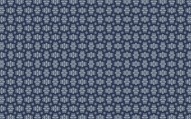seamless pattern with elements like owl white and blue-black graphic art wallpaper design 