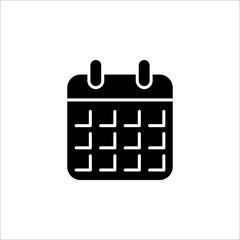 Calendar icon vector. Schedule, date icon symbol illustration on white background. EPS 10