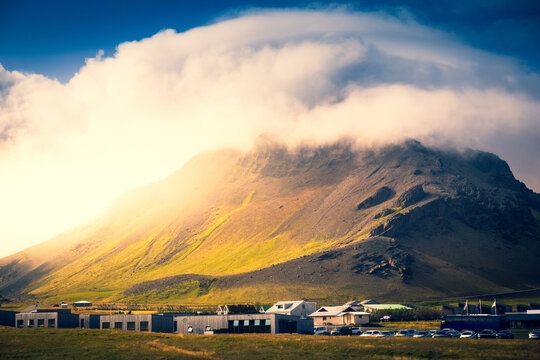 Mountains in Iceland, Arnarstapi - HDR photograph