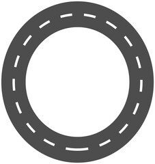 Fototapeta premium Letter O, Road & Street Alphabet letter. travel concept, png.