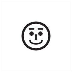 Emoticon Face Icon Vector Illustration