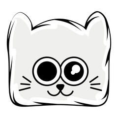 Isolated cute happy at avatar Vector