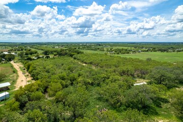 Fototapeta na wymiar Texas farm land in the countryside