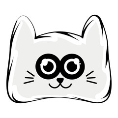 Isolated cute happy at avatar Vector