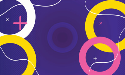 Fototapeta premium Abstract Geometric background with trend purple, white, pink, and blue colors for deign concepts, wallpapers, web, presentations, and prints. Vector illustration.