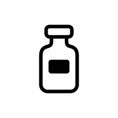 Medicine pill bottle icon vector