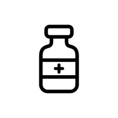 Medicine pill bottle icon vector