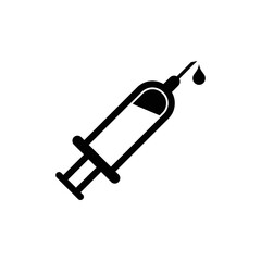 syringe injection medicine vector icon