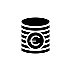 euro money finance vector icon